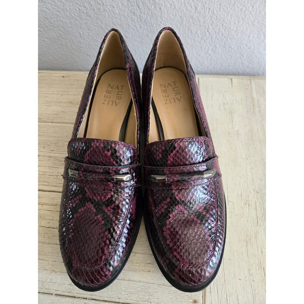 Naturalizer Women's Perla Snake Loafers Size 9 Multicolor Casual Flats